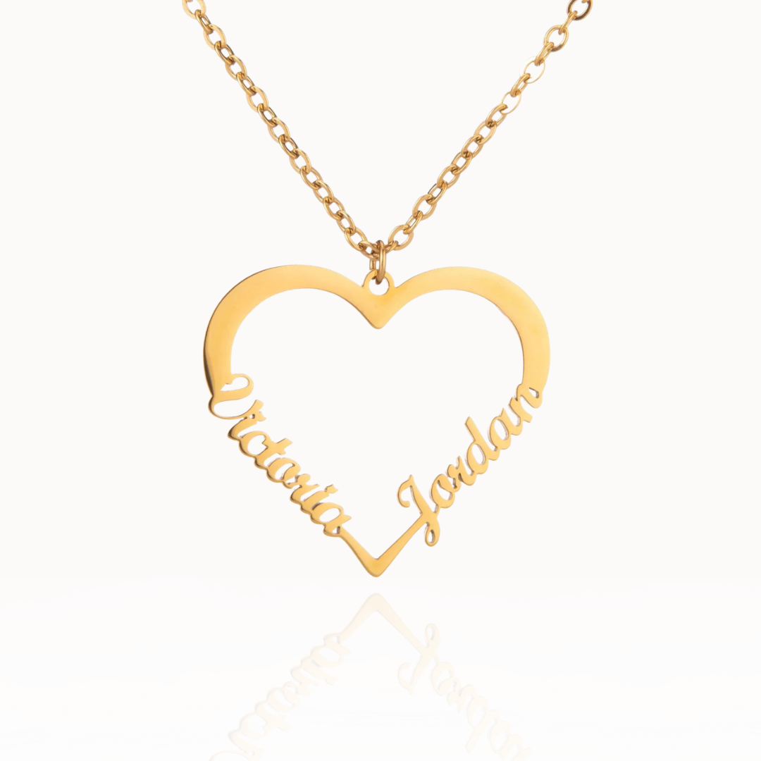 Colar Amor em Forma de Coração Personalizado