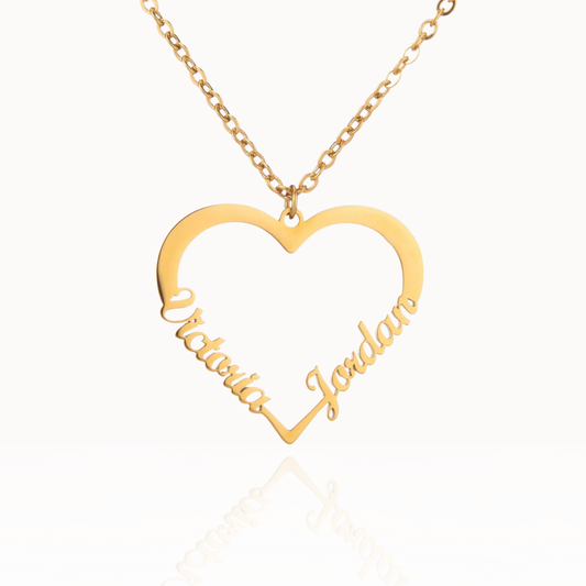 Colar Amor em Forma de Coração Personalizado