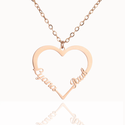 Colar Amor em Forma de Coração Personalizado