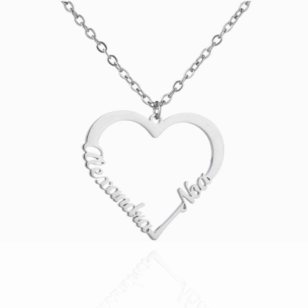 Colar Amor em Forma de Coração Personalizado